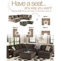 Signature Design by Ashley Jessa Place - Chocolate Casual Sectional